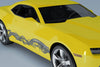 dragon tribal decals on yellow mustang